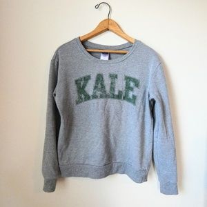 "Collegiate" KALE novelty long sleeve shirt